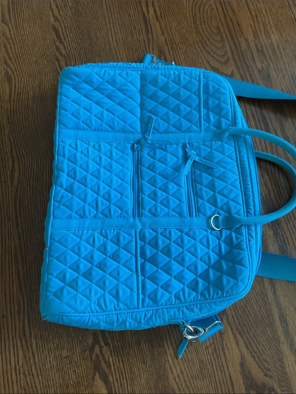 Vera Bradley Quilted Turquoise Laptop Tote